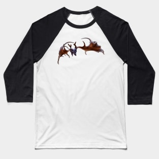 Irish Elk Skull Baseball T-Shirt